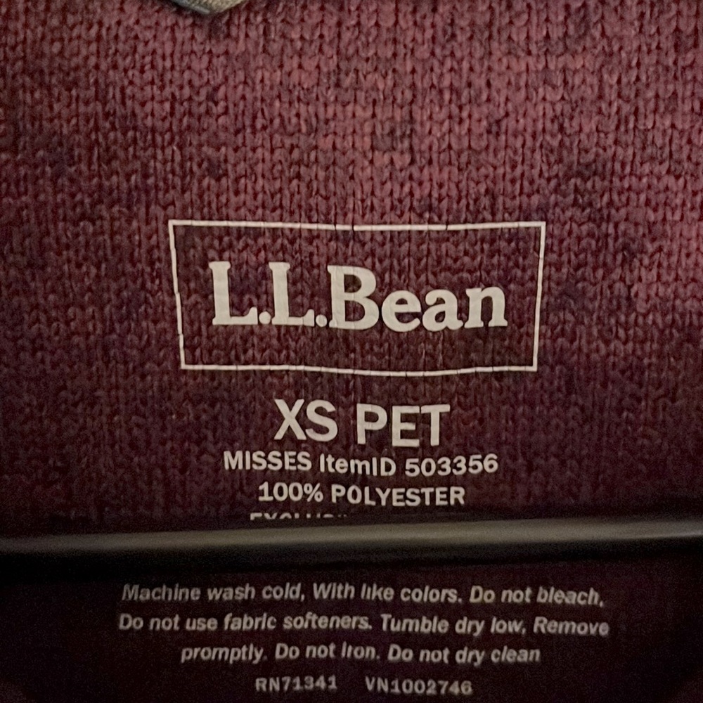 LL Bean Sweater Fleece Pullover - Picture 6 of 7